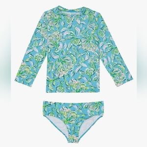 Lilly Pultizer PF 50 Girls Bobby Rashguard Set - 4T